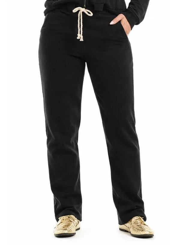 Conjunto Moletom Peluciado Basic Preto