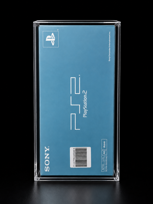 Case Acrílica Premium para PlayStation 2 Fat Aqua Blue