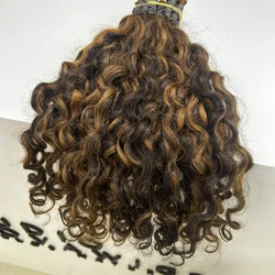 Cabelo Cacho Caipira Iluminado Claro Fios de 55 cm (100g)