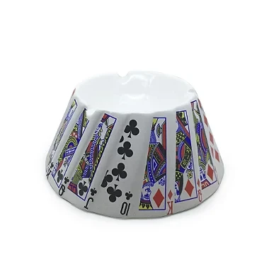 Cinzeiro de Cerâmica para Cigarro - Cartas Naipes