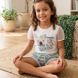 CONJUNTO VERAO FASHION DOGS PETIT CHERIE INFANTIL - 17112