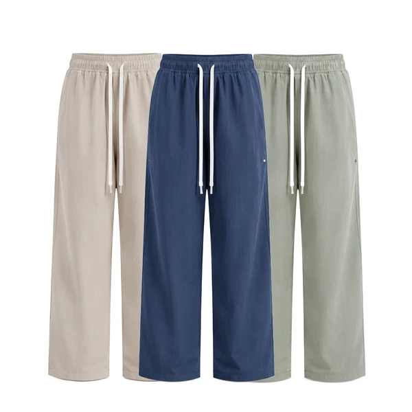 [LEVE 3 PAGUE 2] Calça Feminina Flora em Seda Gelo e Sarja (Um toque chic para o seu look!)
