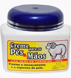 Creme p/ pés e mãos c/ Sebo de Carneiro 240g - San Jully