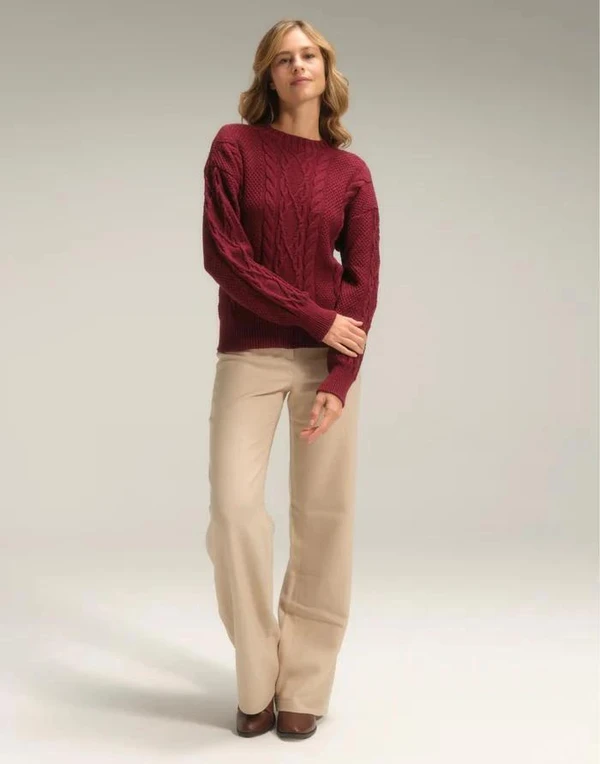 Blusa Trançada Varena De Inverno Velour
