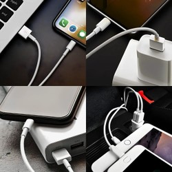 KIT 5 Cabos Lightning Conector USB