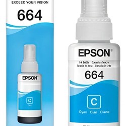 Refil de Tinta Epson T664 Azul Ciano - T664220-AL