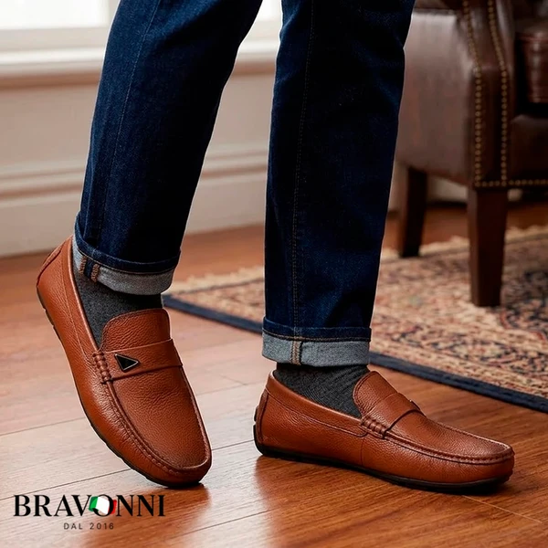 [COMPRE 1 E LEVE 2] Mocassins casuais de couro nobre, leves, confortáveis e respiráveis