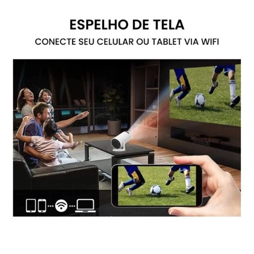 Projetor Inteligente HY300 PRO 4K Android 11 WiFi e Bluetooth