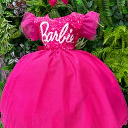 Vestido Fantasia - Barbie Pink Com Led