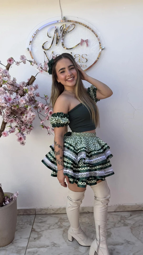 Conjunto Junino - Pistache