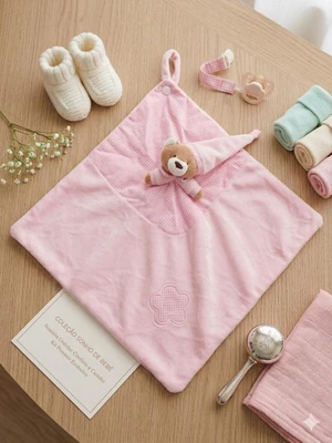 NANINHA ZIP BLANKET CETIM BABY ROSA