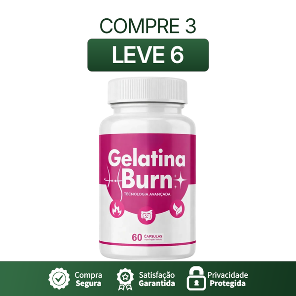 Gelatina Burn - Promoção + Frete Grátis