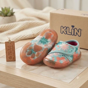 SAPATO NEW CONFORT  BABY - VERDE AGUA/CORAL KLIN - 179048