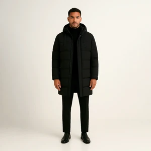 Jaqueta Puffer Masculina Alongada