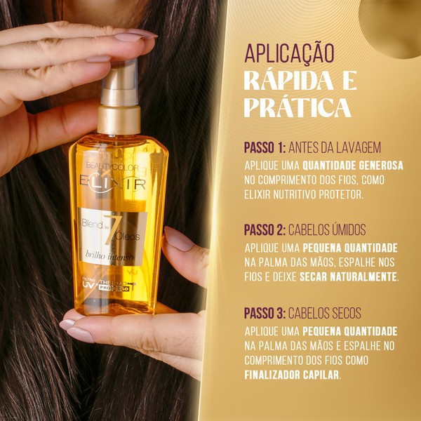 Oleo Capilar Beauty Color Elixir Supreme 40 ml Blend de 7 Oleos