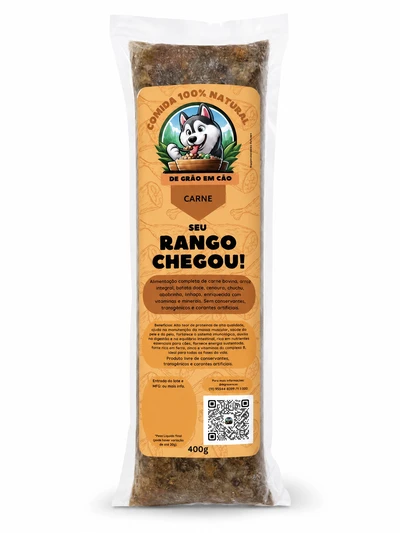 Refeição de Carne e Vegetais Para Cães 