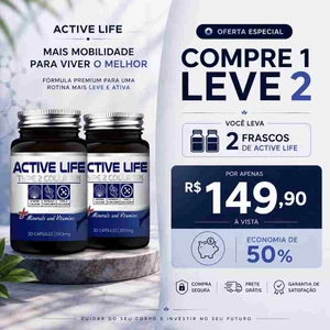 Active Life - Mobilidade e conforto para sua rotina - Kit com 2 frascos