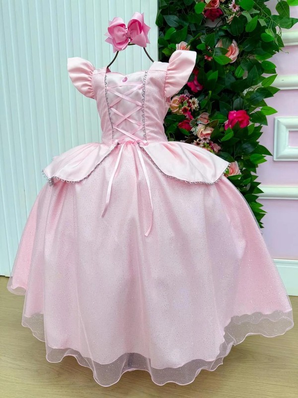 Vestido Fantasia Luxo - Inspiração Princesas 