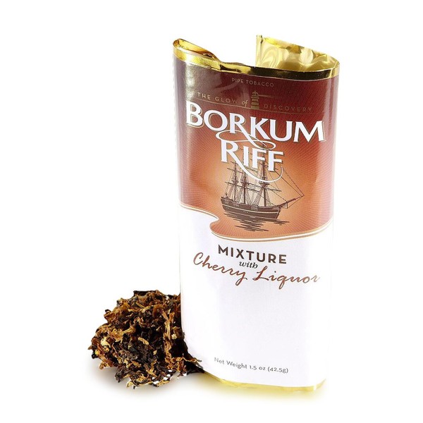 Fumo para Cachimbo Borkum Riff Cherry Liqueur - Pct (42,5g)