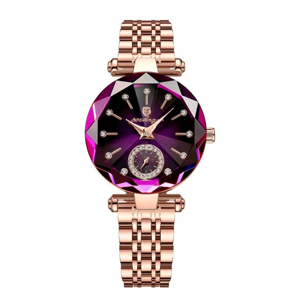 Relógio feminino elegante luxo Poedagar