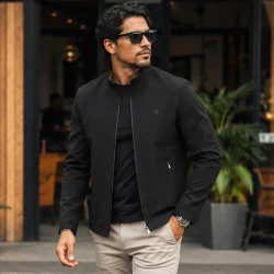 Jaqueta Masculina Soberano com Interior Forrado a Prova D’Água e Bolsos Internos +BRINDES: Relógio, Cinto e Carteira