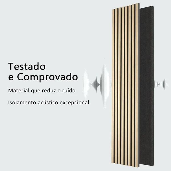 Painel Acústico Ripado 240x60cm