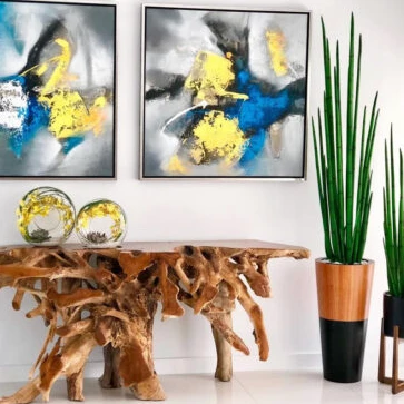 Capim-Cobra com Vaso Lux em Preto