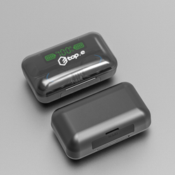 Fones de ouvido sem fio F9-5 com Powerbank: som envolvente, bateria de longa duração