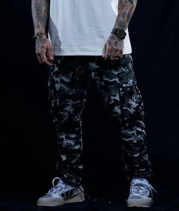 CALÇA CARGO RIPSTOP CAMUFLADO CINZA