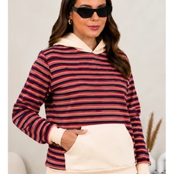 Conjunto Calça Moletom com Casaco Moletinho Listra