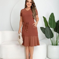 Vestido de Bolinha Ana Julia