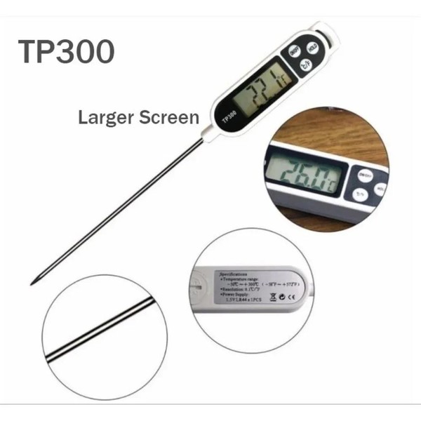 Termômetro de alimentos tp300 digital cozinha água óleo termômetro para carne cozinhar alimentos sonda churrasco forno eletrônico ferramentas cozinha