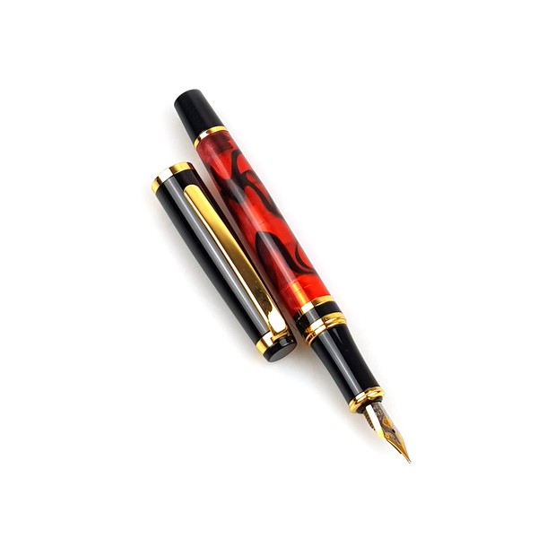 Caneta Tinteiro Luoshi Carl - Preta 827