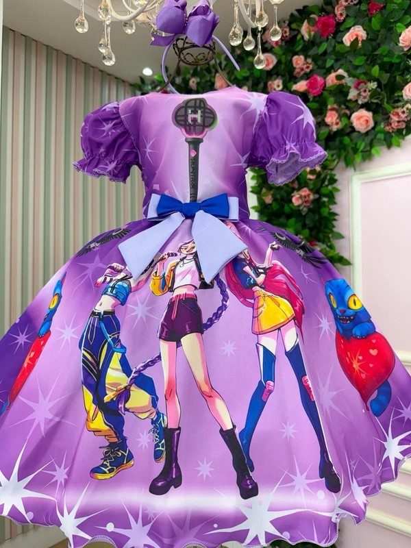 Vestido Temático - Guerreiras do K-pop  
