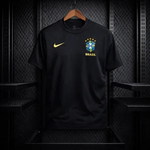 Camisa Brasil Torcedor Nike 2026 Preta Masculina