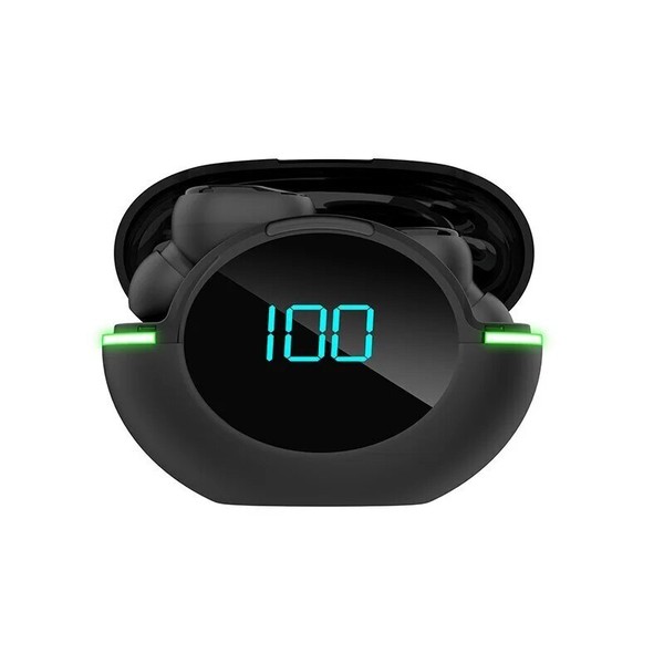 Fone de ouvido Bluetooth 5.1 Gamer Y80 de grande desempenho Design ergonômico na cor preta 
