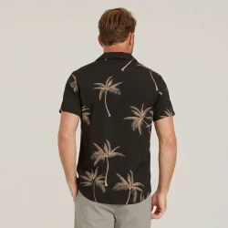 Camisa Vinser Palm Noir