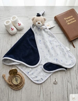 NANINHA ZIP BLANKET ATOALHADA AZUL