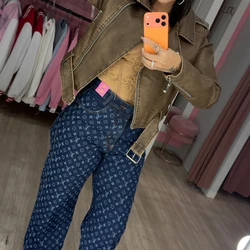 Calça wedleg LV Escura 