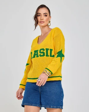Blusa Tricot Brasil Cozy