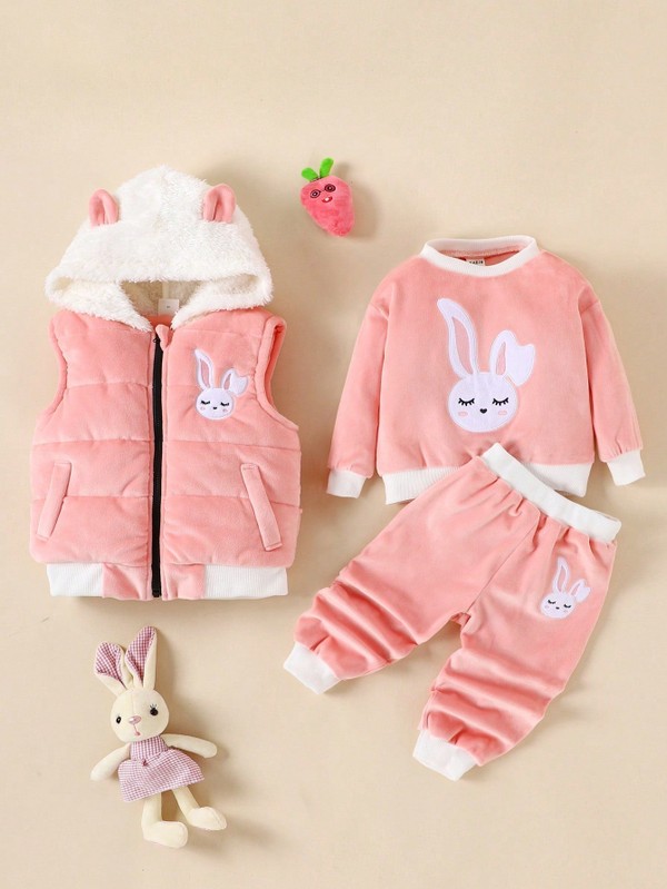 Conjunto 3PÇS Feminino Rabbit Rose