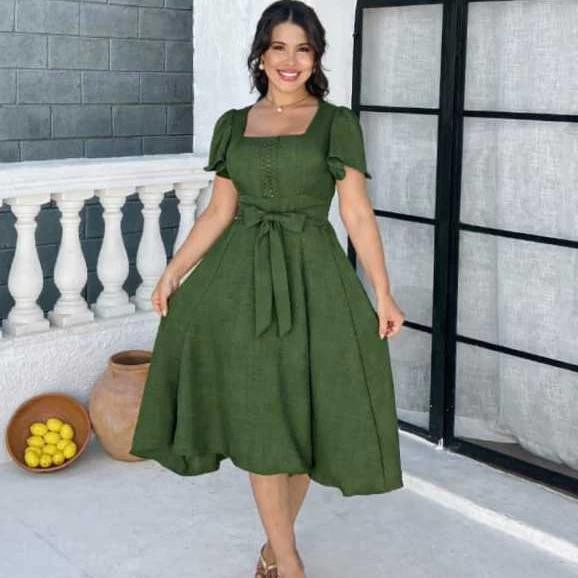 Vestido Midi Luxo 