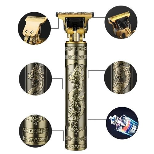 Kit Barbeiro Profissional 2 em 1 Máquina de Corte + Aparador Facial