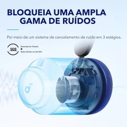 Fone Headphone Anker Soundcore SPACE Q45 Wireless Over-Ear Cancelamento de Ruidos Preto - A3040011-G