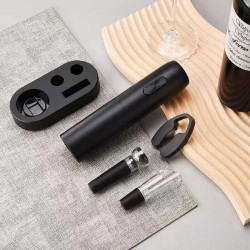 Kit Abridor de Vinho Elétrico Recarregável USB 4 Peças