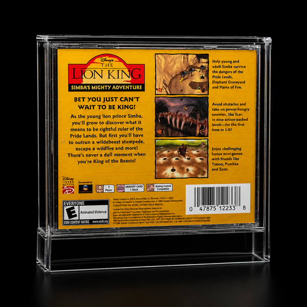 Case Acrílica Premium para Jogos de PlayStation 1 (Jewel Case)