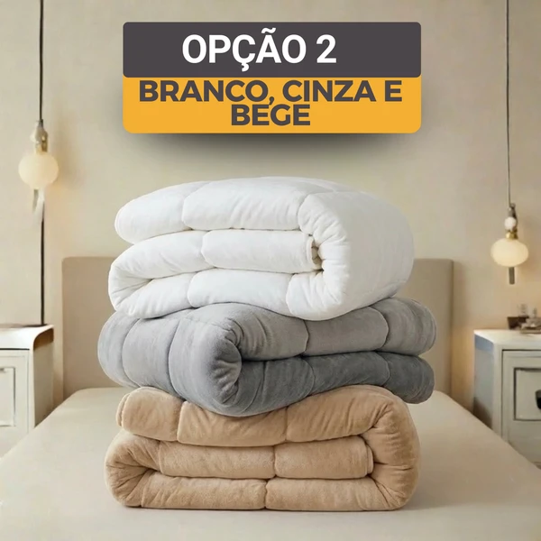 [COMPRE 1, LEVE 3] Edredom Premium Algodão Turco - Conforto de Hotel 5 Estrelas