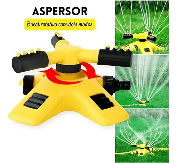 Aspersor Irrigacão Para Jardim e Gramado Econômico Sprinkler 360°