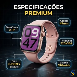 Smartwatch Microwear S10 Pro Chat GPT 1GB IP68 Dourado