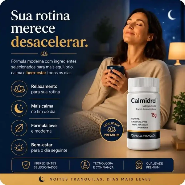 Calmidrol - Reconquiste a paz que a rotina agitada te tirou. - Kit com 2 frascos
